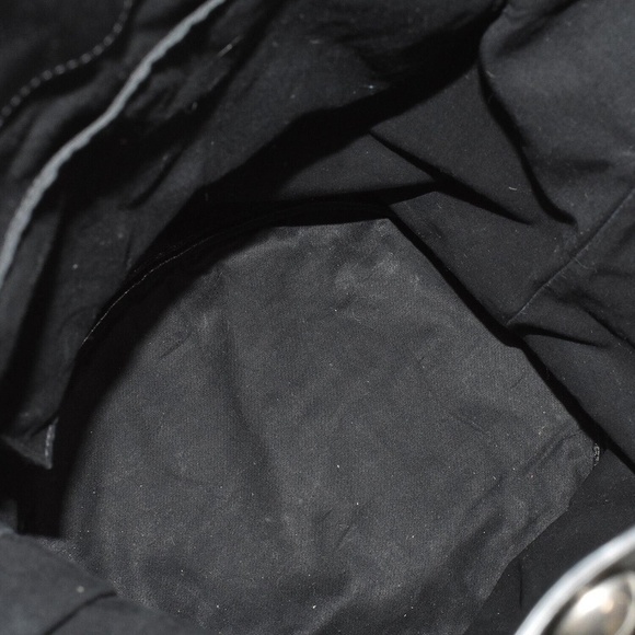 CELINE by Hedi Slimane RARE Fringe Black Bucket Bag in Studded Lambskin Leather! - Picture 5 of 13